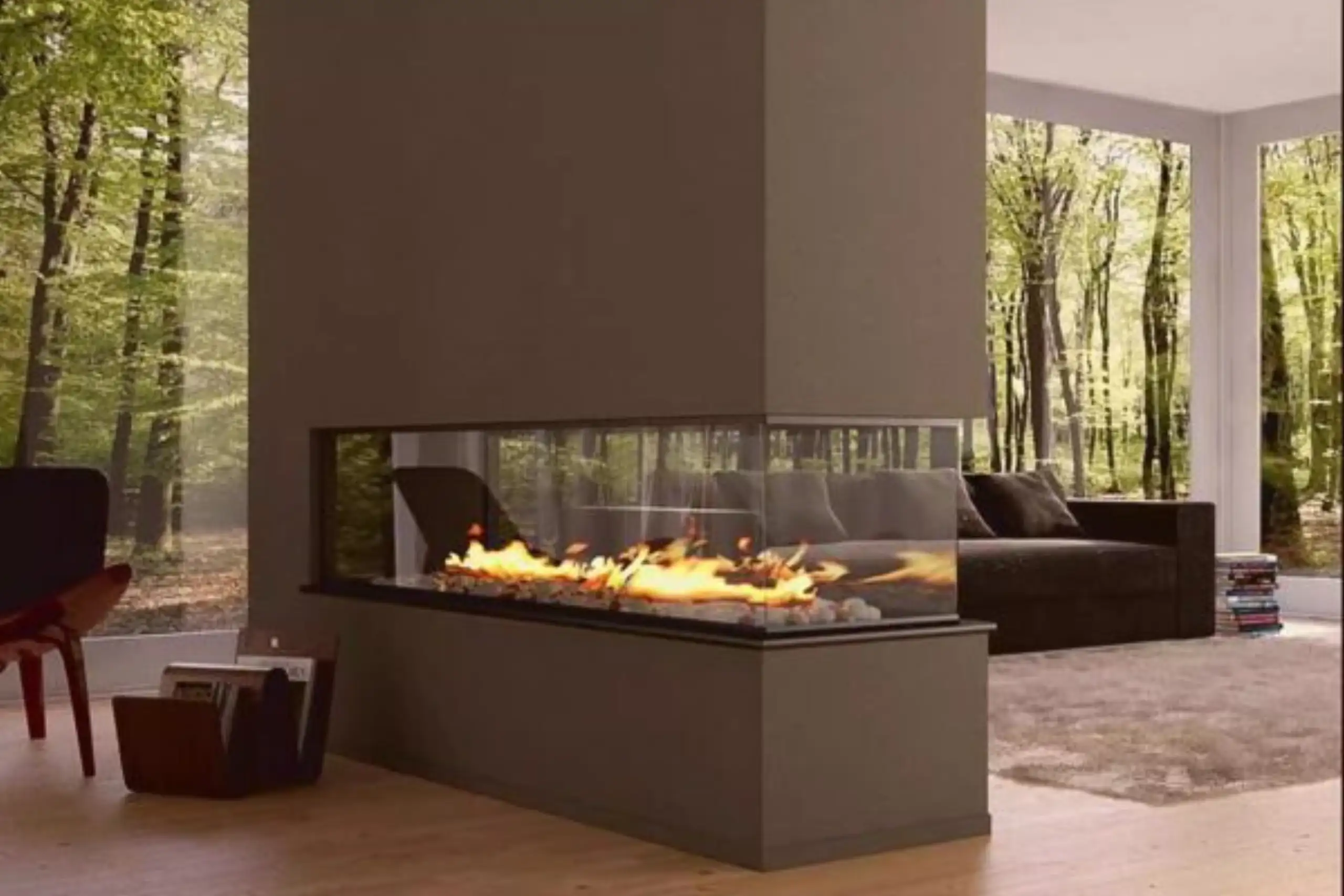 Holographic Projection Fireplace