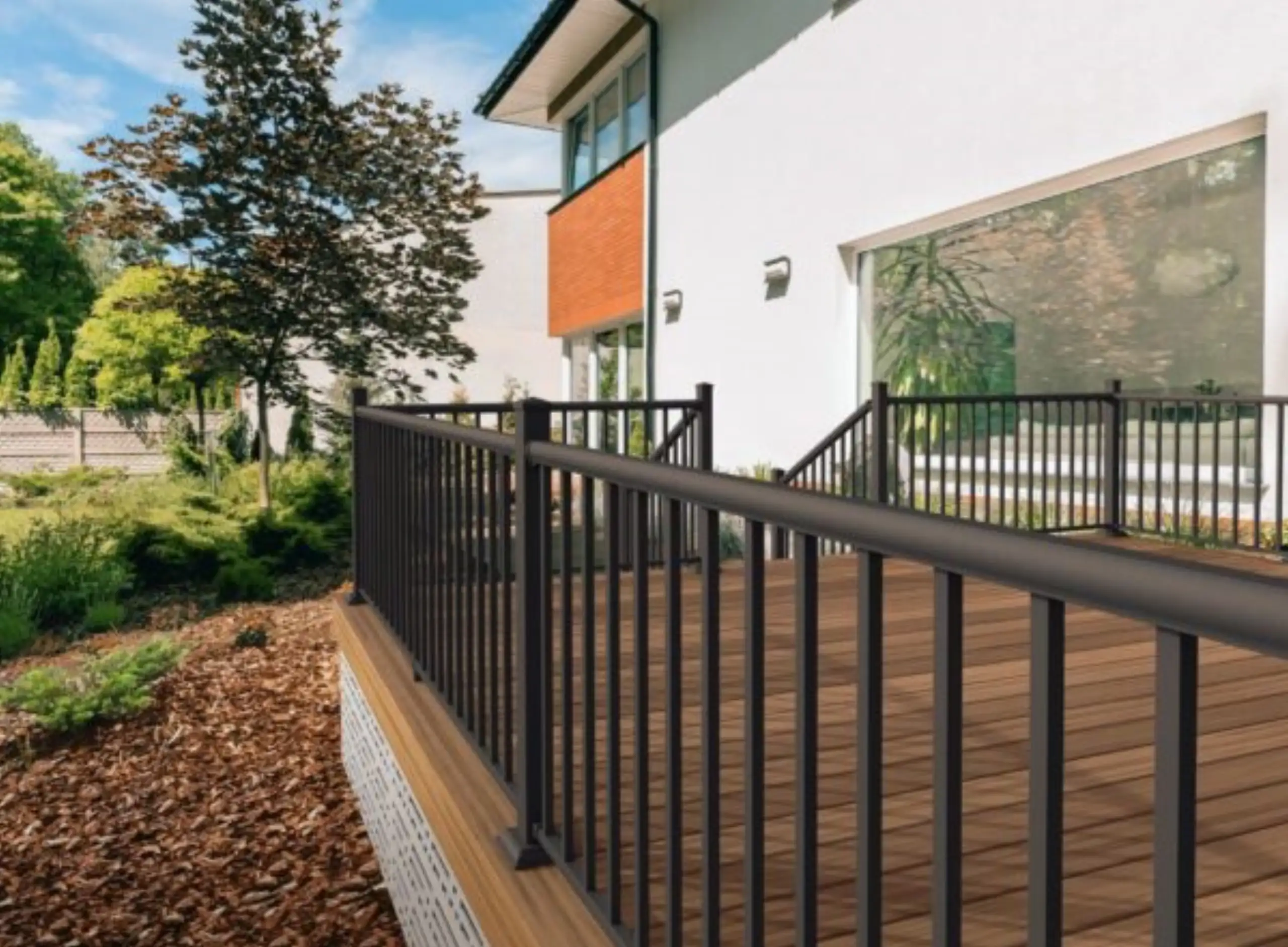 Moderne aluminiumsrækværk - Billede 3