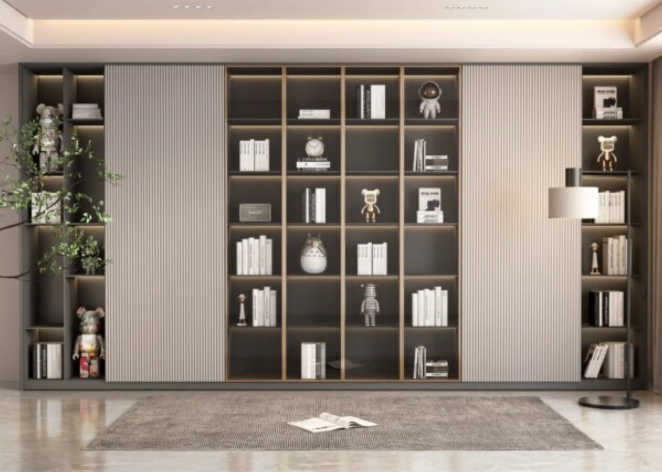 Floor-to-Ceiling Bookshelf: Stylish Storage for Home Libraries
