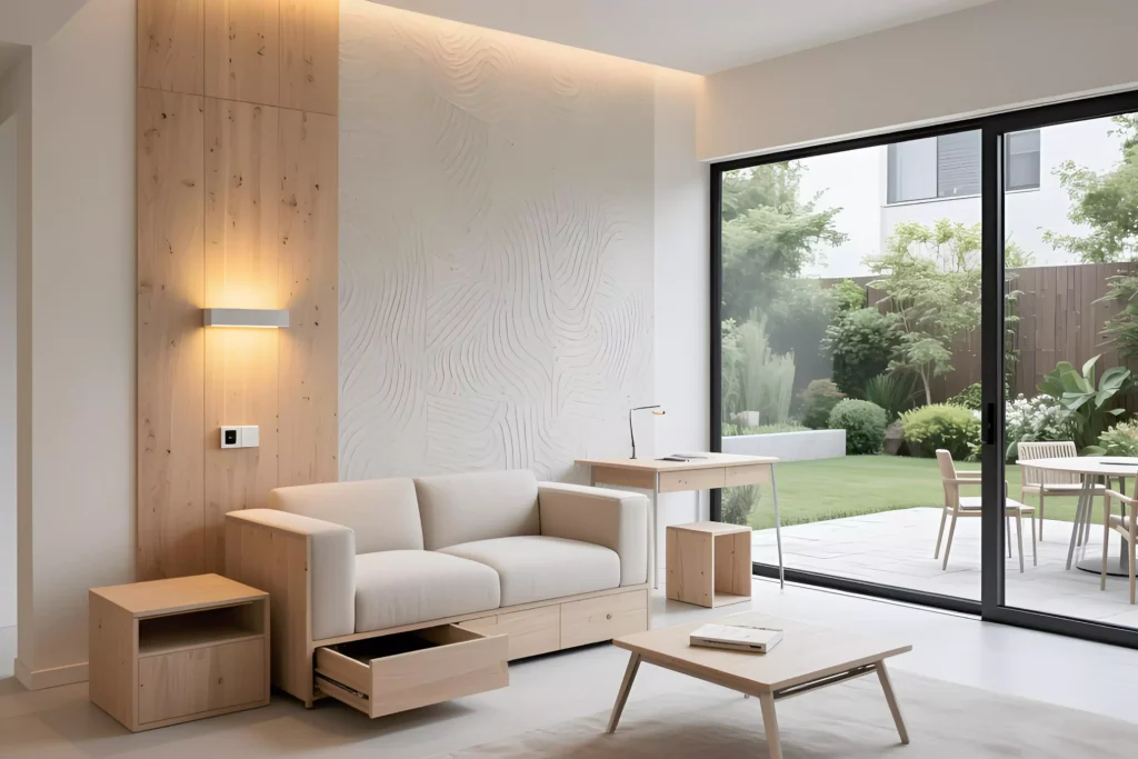 Modern minimalist style living room
