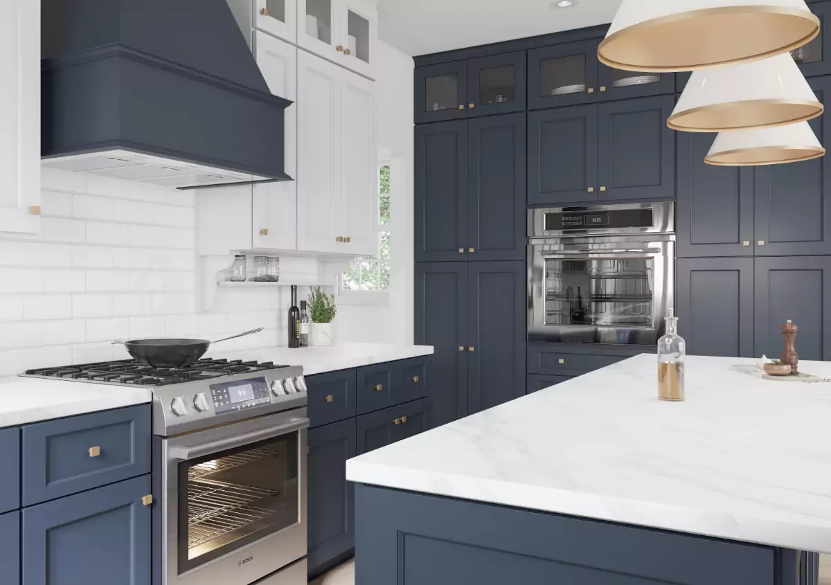 Cabinets that extend to the ceiling