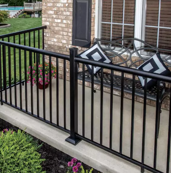 Classic iron railings