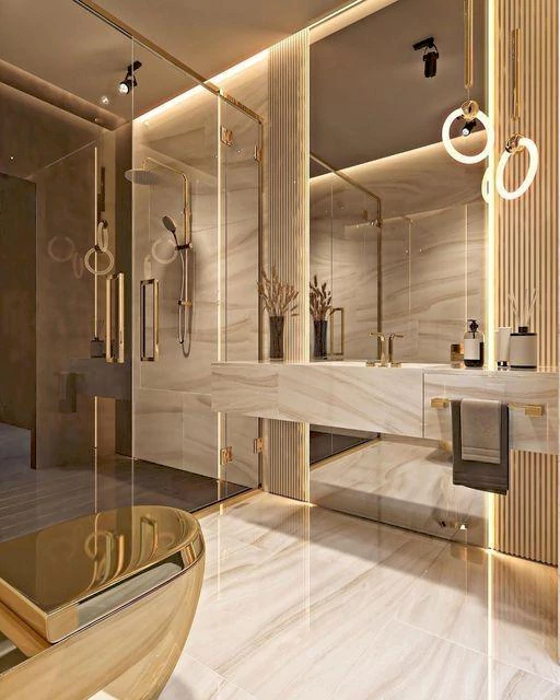 Soft gold & brass finishes