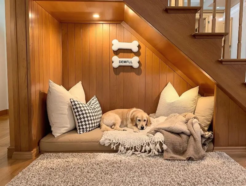 dog in the house